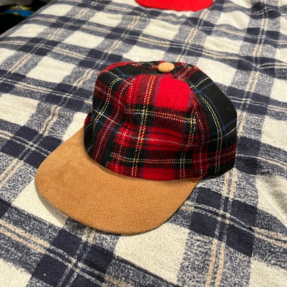 soft vintage flannel cap